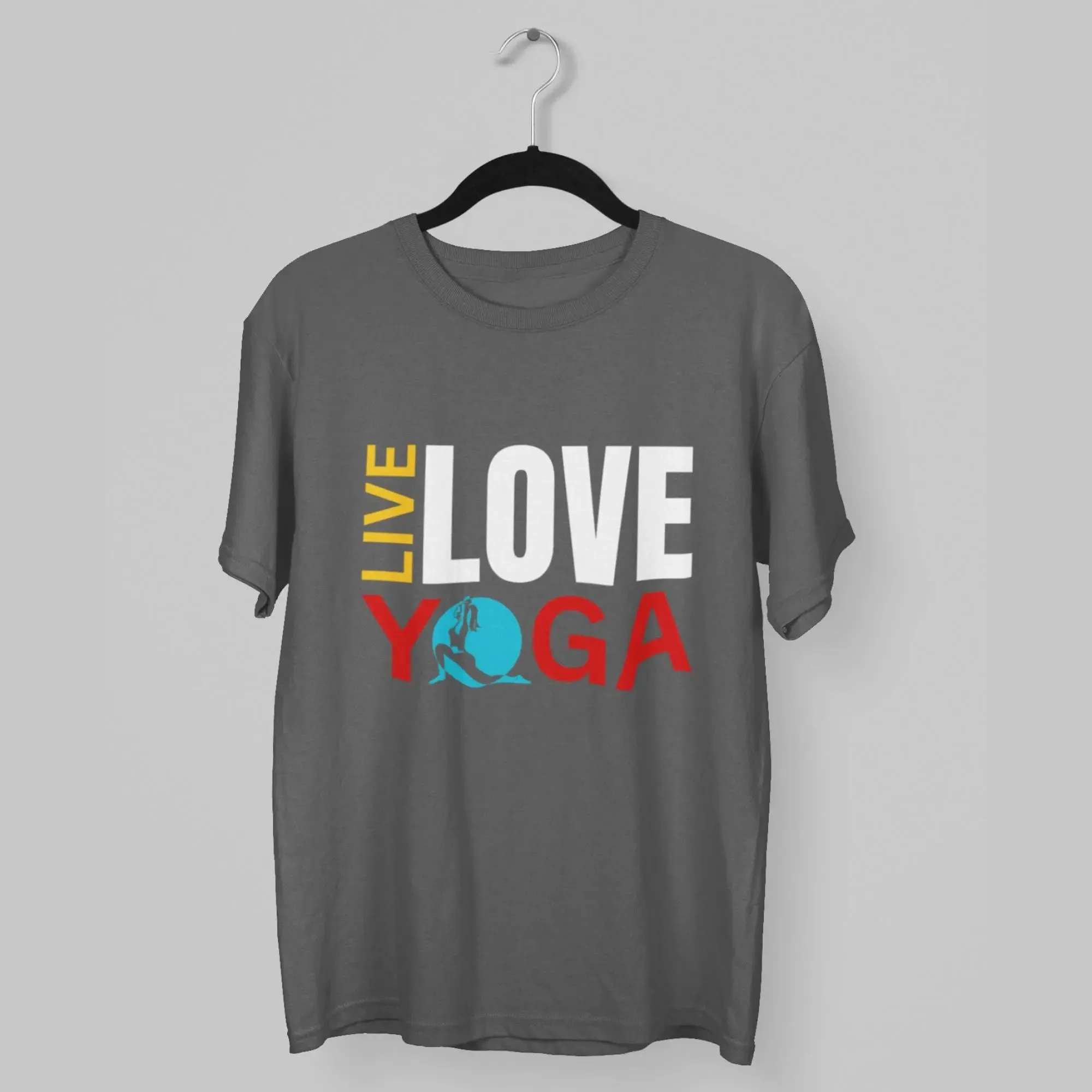 Live Love Yoga Round Neck Half Sleeve Classic T-Shirt