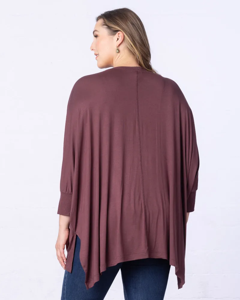 Long Sleeved Hi-Lo Cape Tunic Top - Sale!