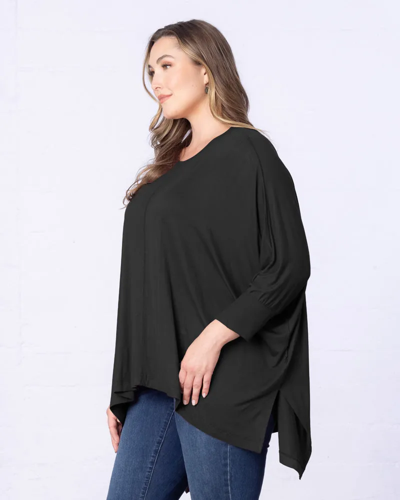 Long Sleeved Hi-Lo Cape Tunic Top - Sale!