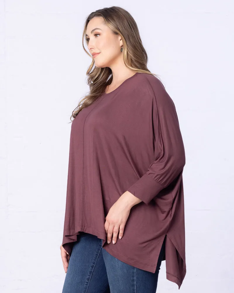 Long Sleeved Hi-Lo Cape Tunic Top - Sale!