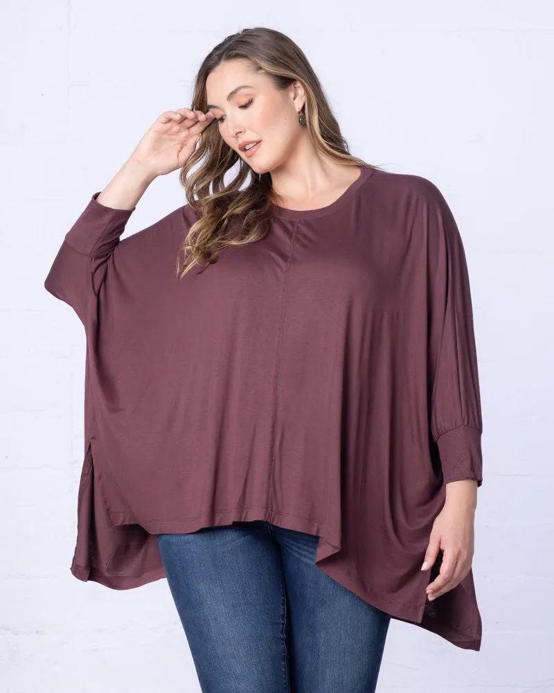 Long Sleeved Hi-Lo Cape Tunic Top - Sale!