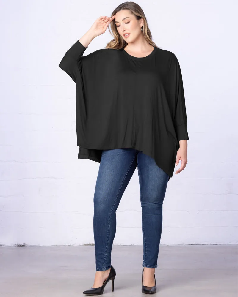 Long Sleeved Hi-Lo Cape Tunic Top - Sale!