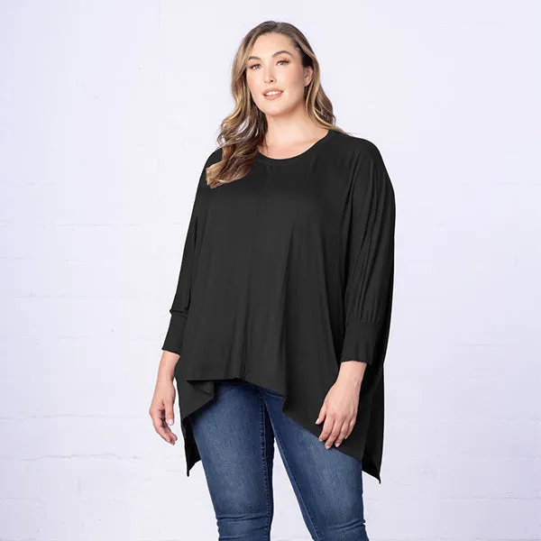 Long Sleeved Hi-Lo Cape Tunic Top - Sale!