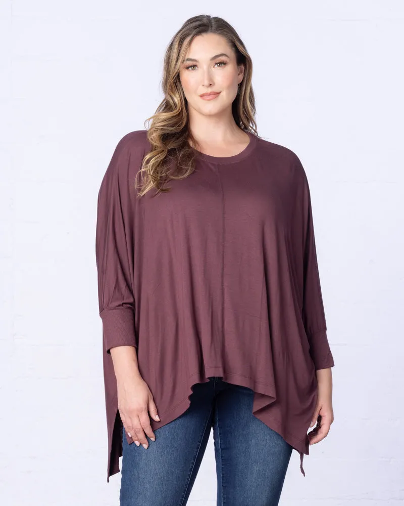 Long Sleeved Hi-Lo Cape Tunic Top - Sale!