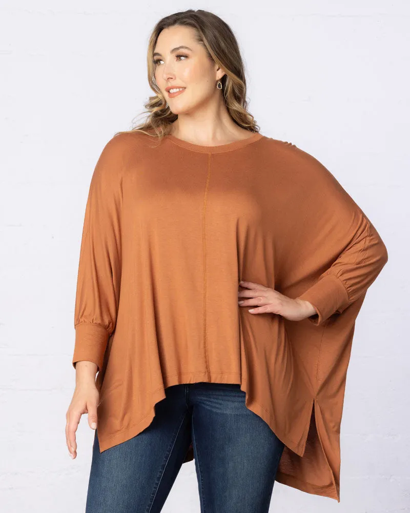 Long Sleeved Hi-Lo Cape Tunic Top - Sale!