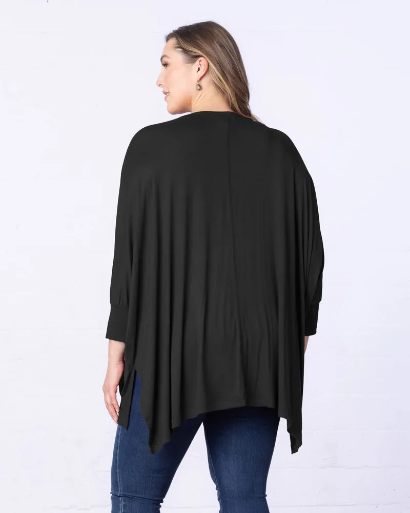 Long Sleeved Hi-Lo Cape Tunic Top - Sale!