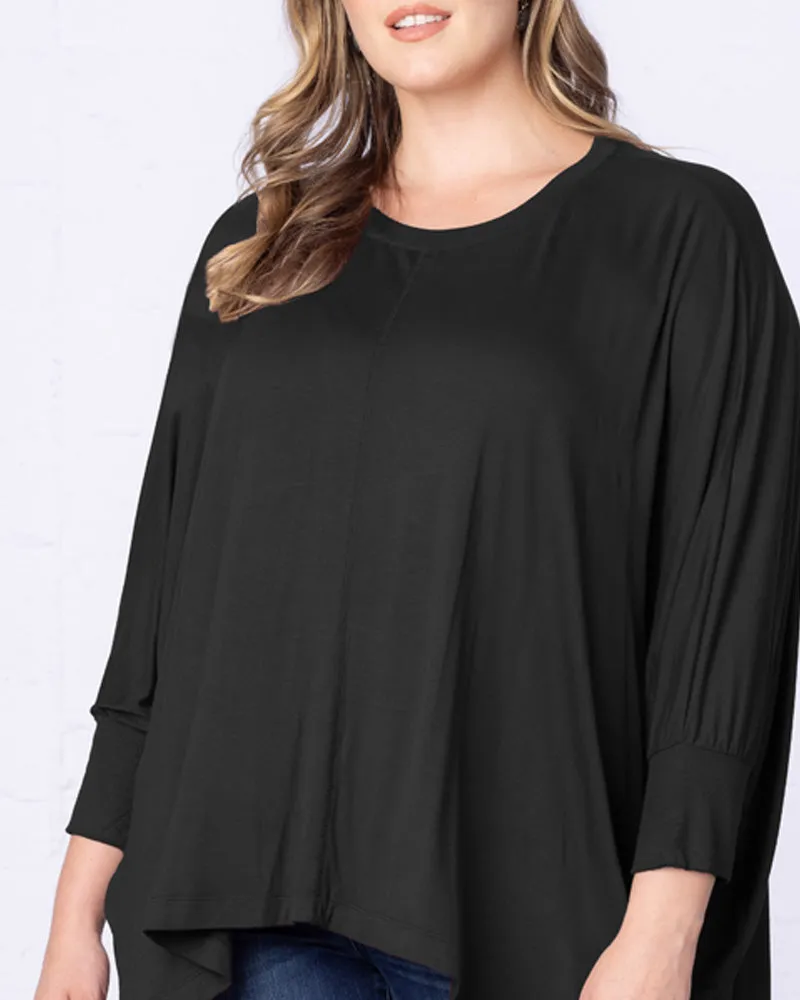 Long Sleeved Hi-Lo Cape Tunic Top - Sale!