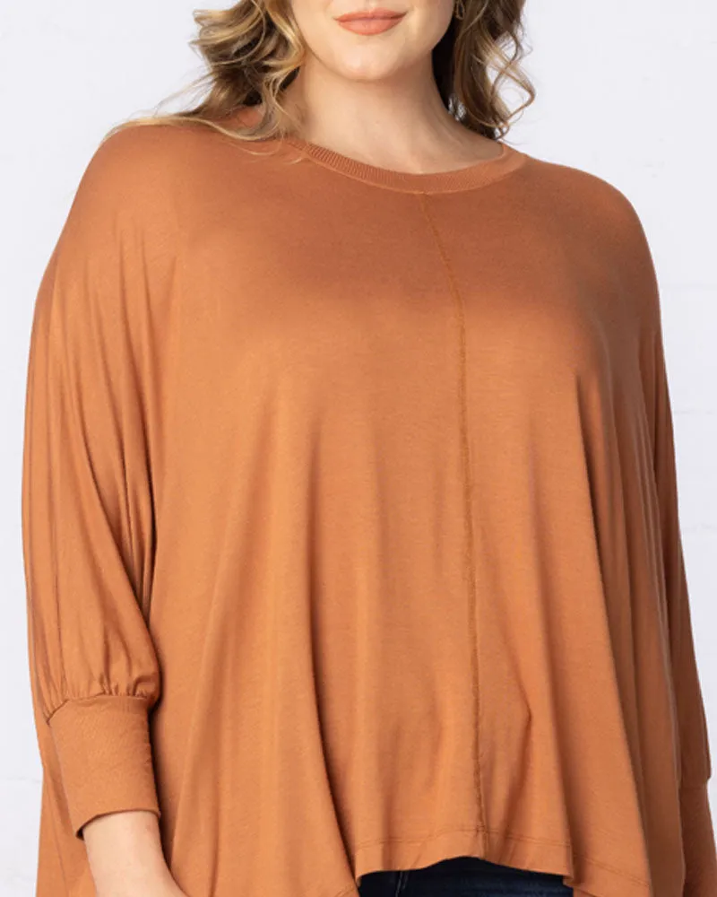 Long Sleeved Hi-Lo Cape Tunic Top - Sale!