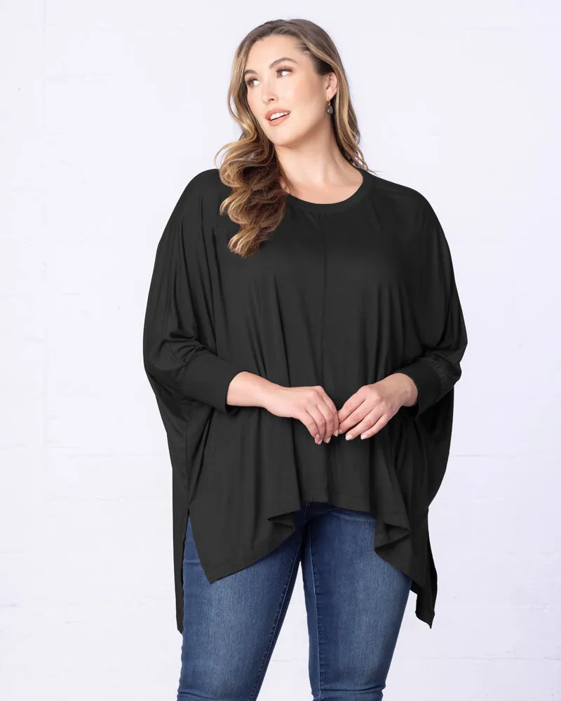 Long Sleeved Hi-Lo Cape Tunic Top - Sale!