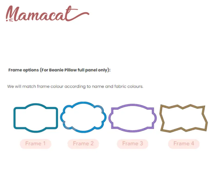 Mamacat Beanie Pillow Rainbow Cream