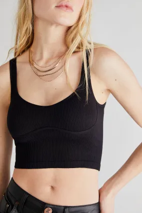 Meg Seamless Crop Black