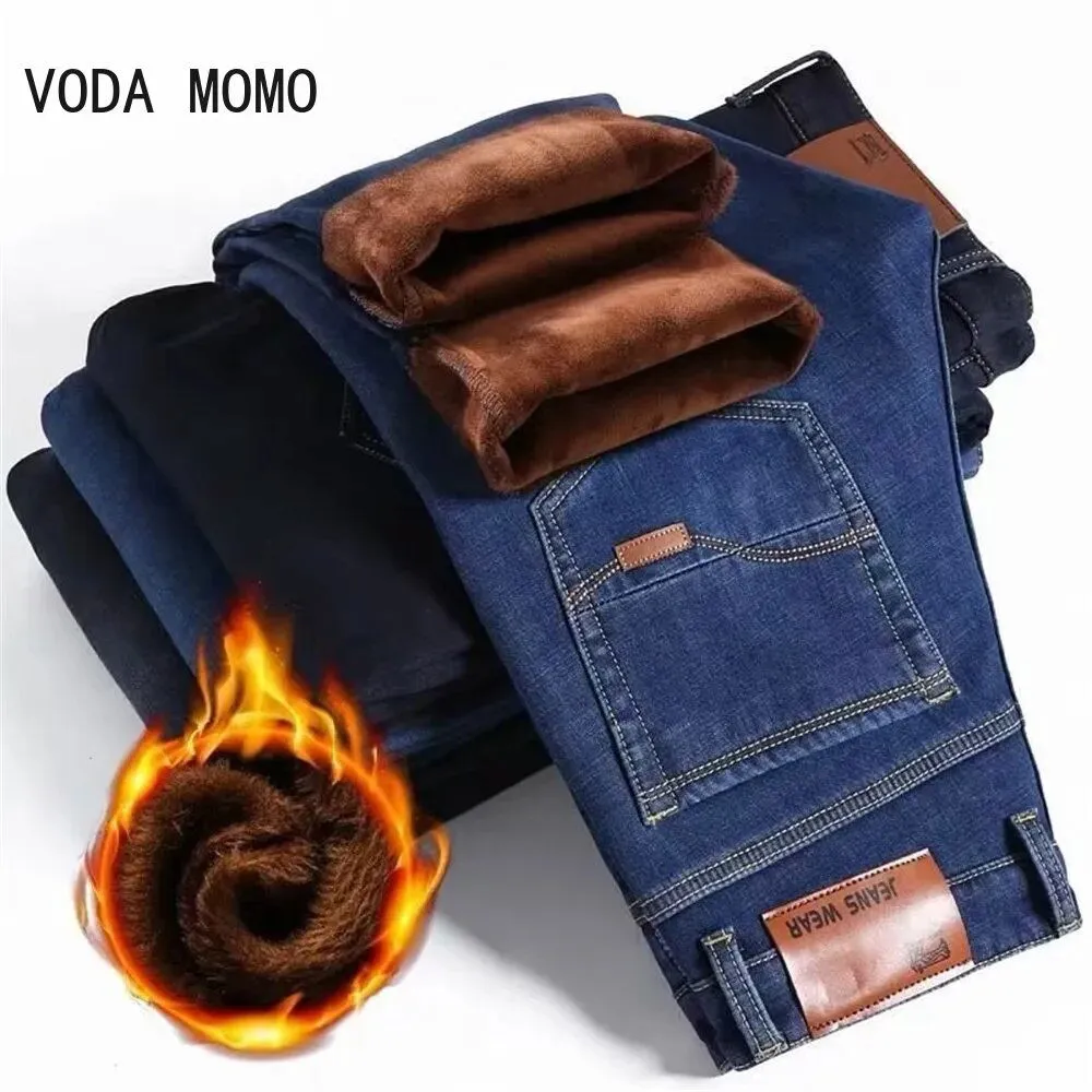 Men Winter Jeans Stretch High Quality Casual*