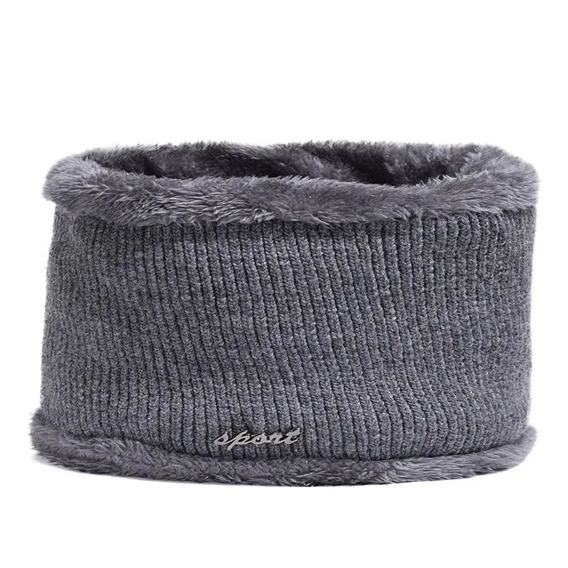 Men Winter Knitted Hat Outdoor Cycling Ear Protection Warmth Peaked Cap