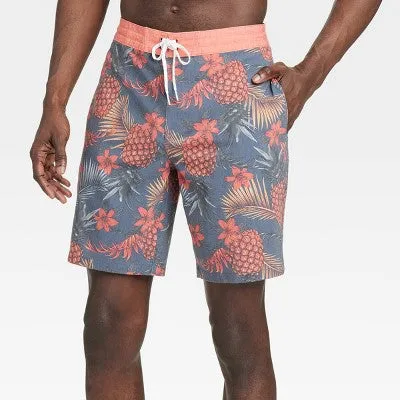 Men's 8.5" Tropical Pineapple Print Board Shorts - Goodfellow & Co