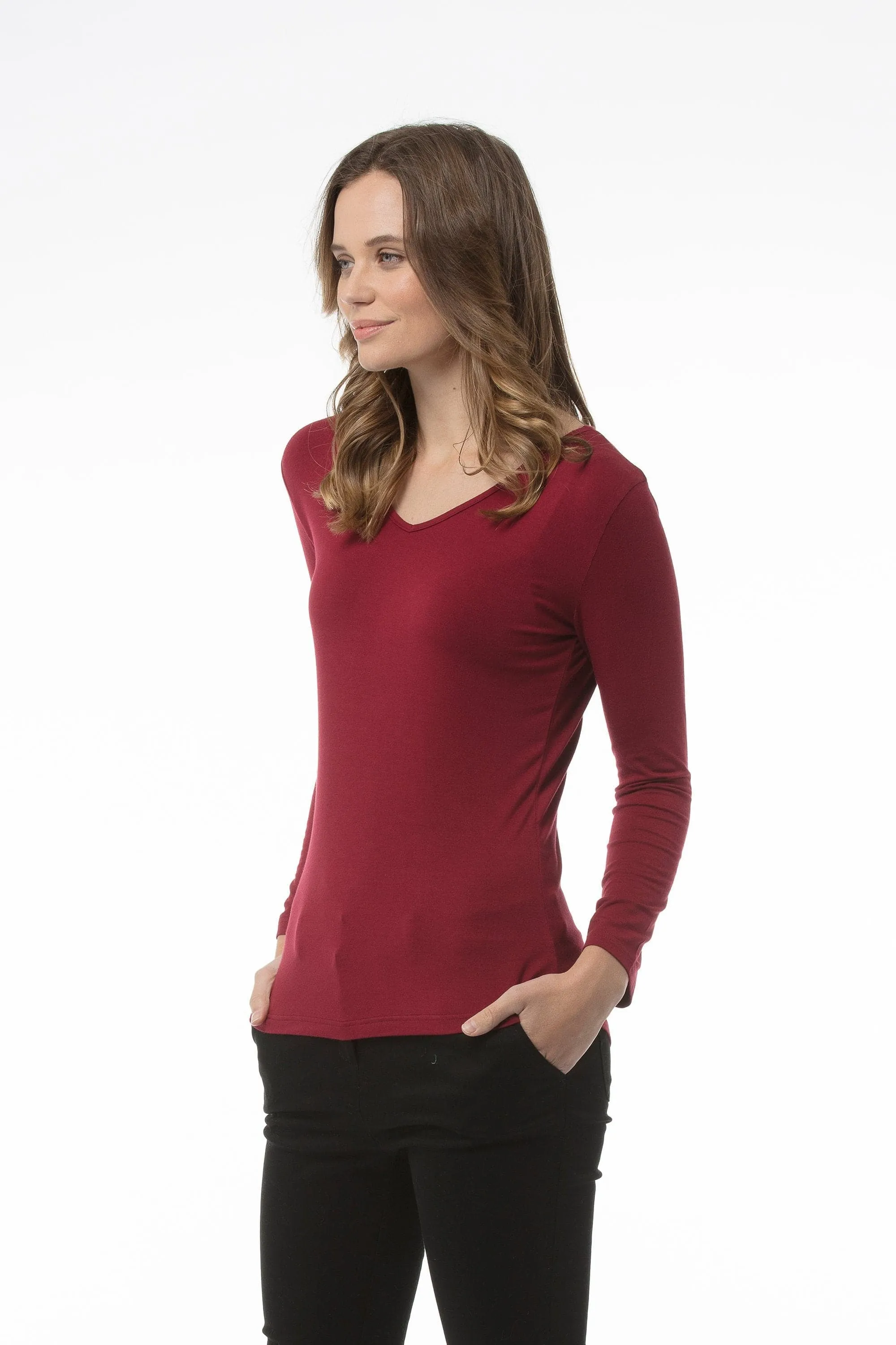 MICHELLE Top - Dark Red