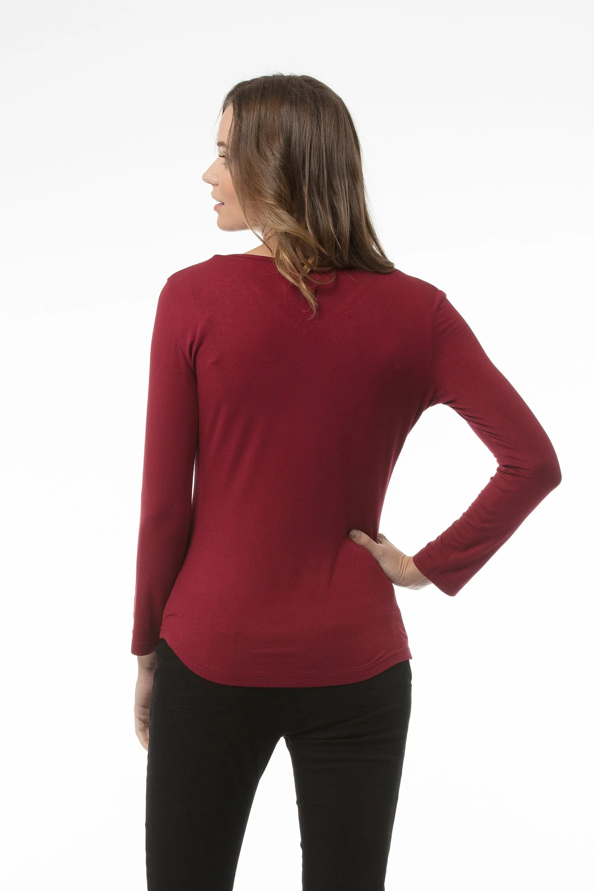 MICHELLE Top - Dark Red