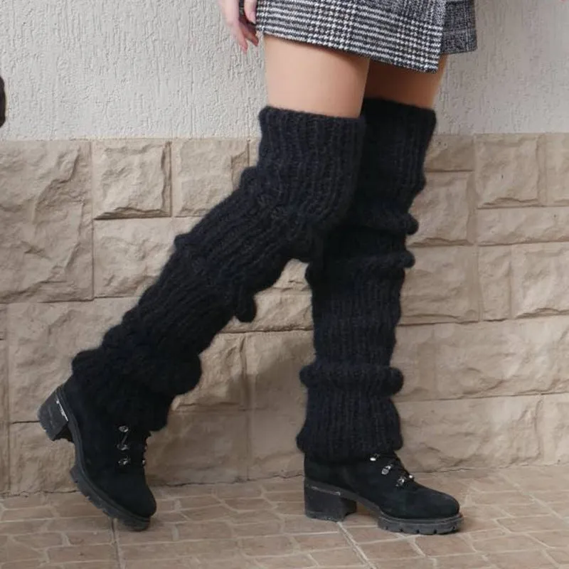 Mohair long pile pile socks women fashion casual knit socks