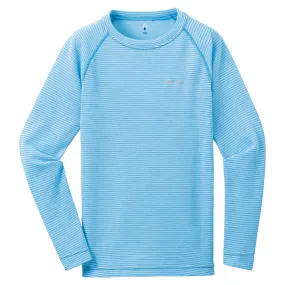 Montbell Base Layer Kids' Unisex ZEO-LINE Middle Weight Round Neck Long Sleeve Crew  1107273