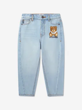 Moschino Kids Teddy Bear Logo Jeans