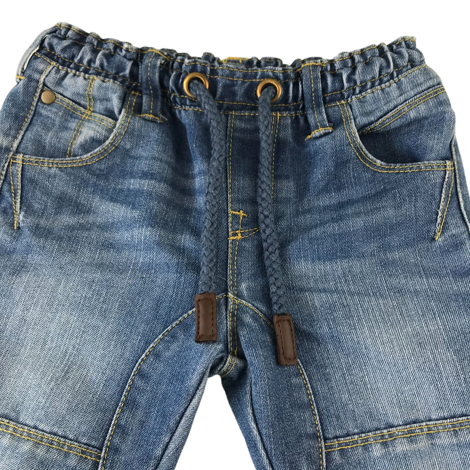 Mothercare jeans 6 years blue denim pull up jogger style