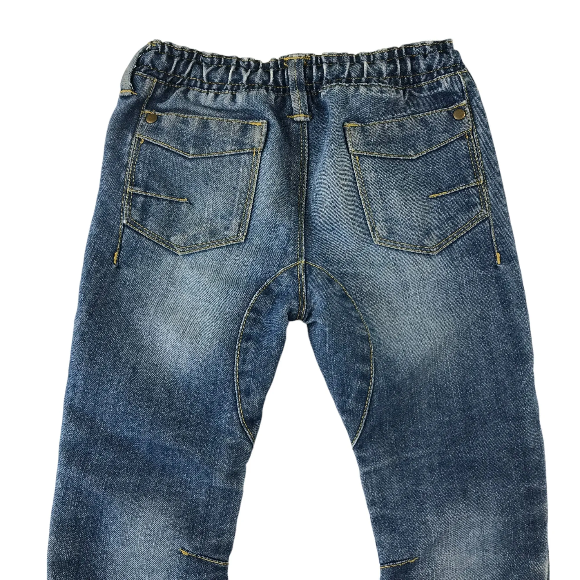 Mothercare jeans 6 years blue denim pull up jogger style