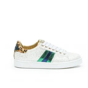 My Fashion Tribu x Serafini J.Connors White Glitter Trainers