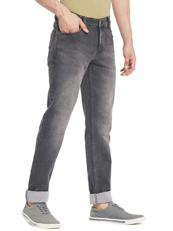 Octave Men Grey Heavy Fade Jeans