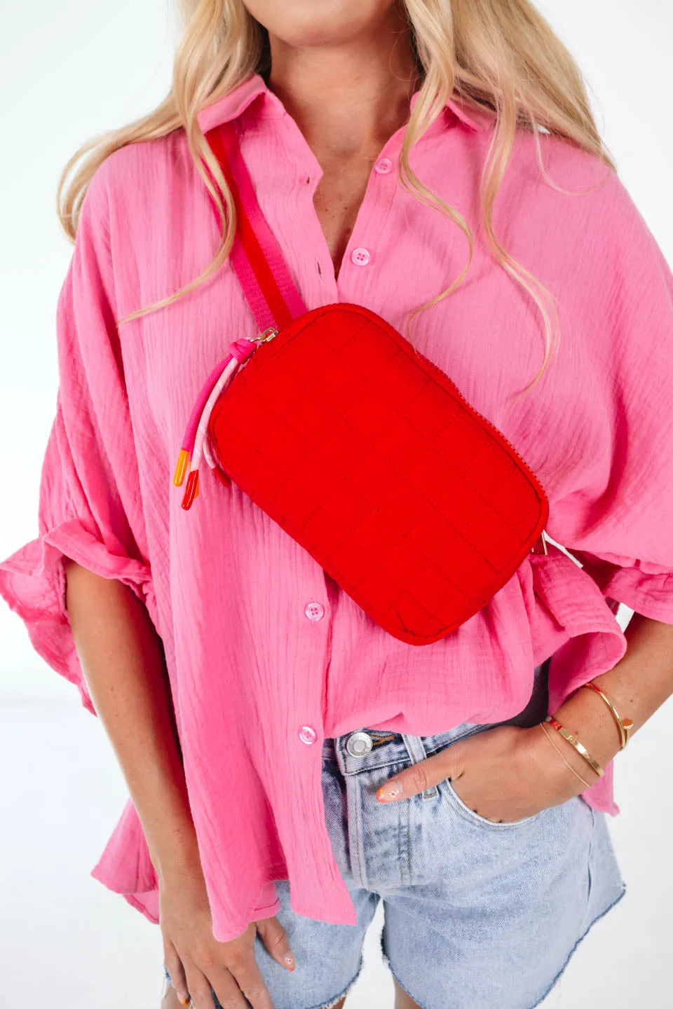 On The Go Belt Bag - Red