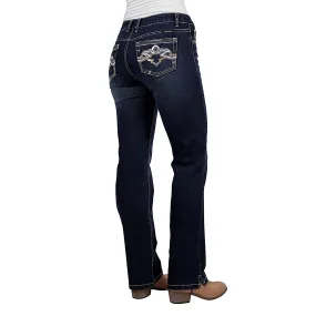 Pure Western Women's Mia Straight Leg Jean 32Leg Evening Sky