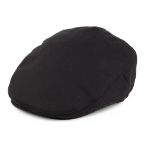 Pure Wool Harlem Flat Cap Black Wholesale Pack