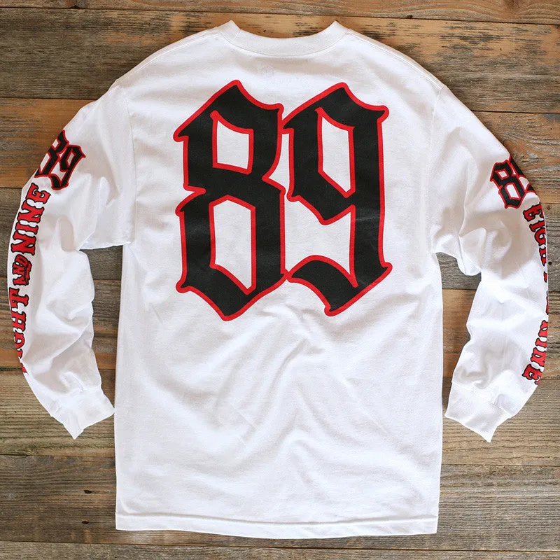 Race Flags Tee L/S White