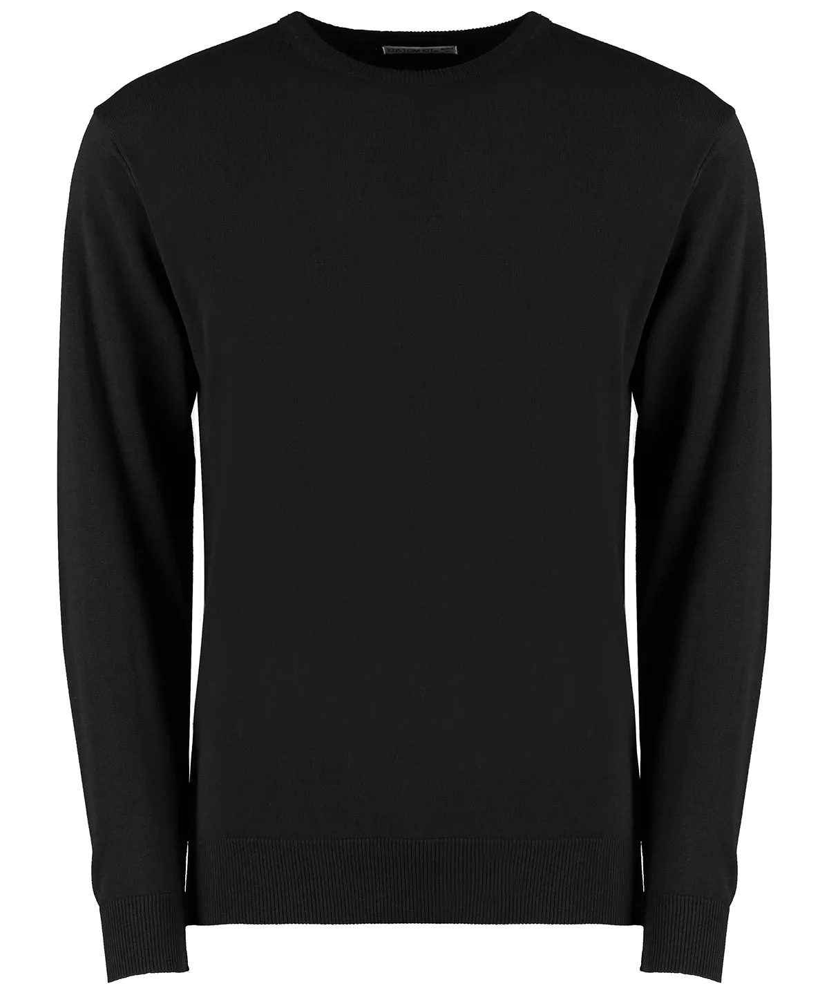 Regular fit Arundel crew neck sweater | Black