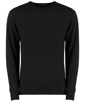 Regular fit Arundel crew neck sweater | Black