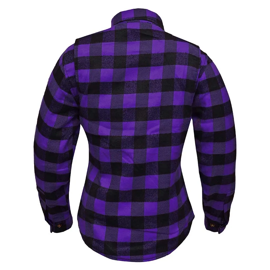 RIDERACT® Riding Women's Motorcycle Shirt Road Series Purple & Black