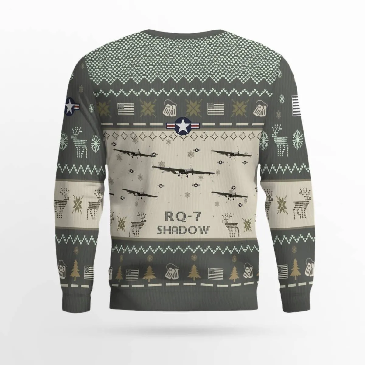 RQ-7 Shadow RQ7_Aircraft Ugly Sweater, Ugly Sweater Christmas Shirt for Men Dad Veteran