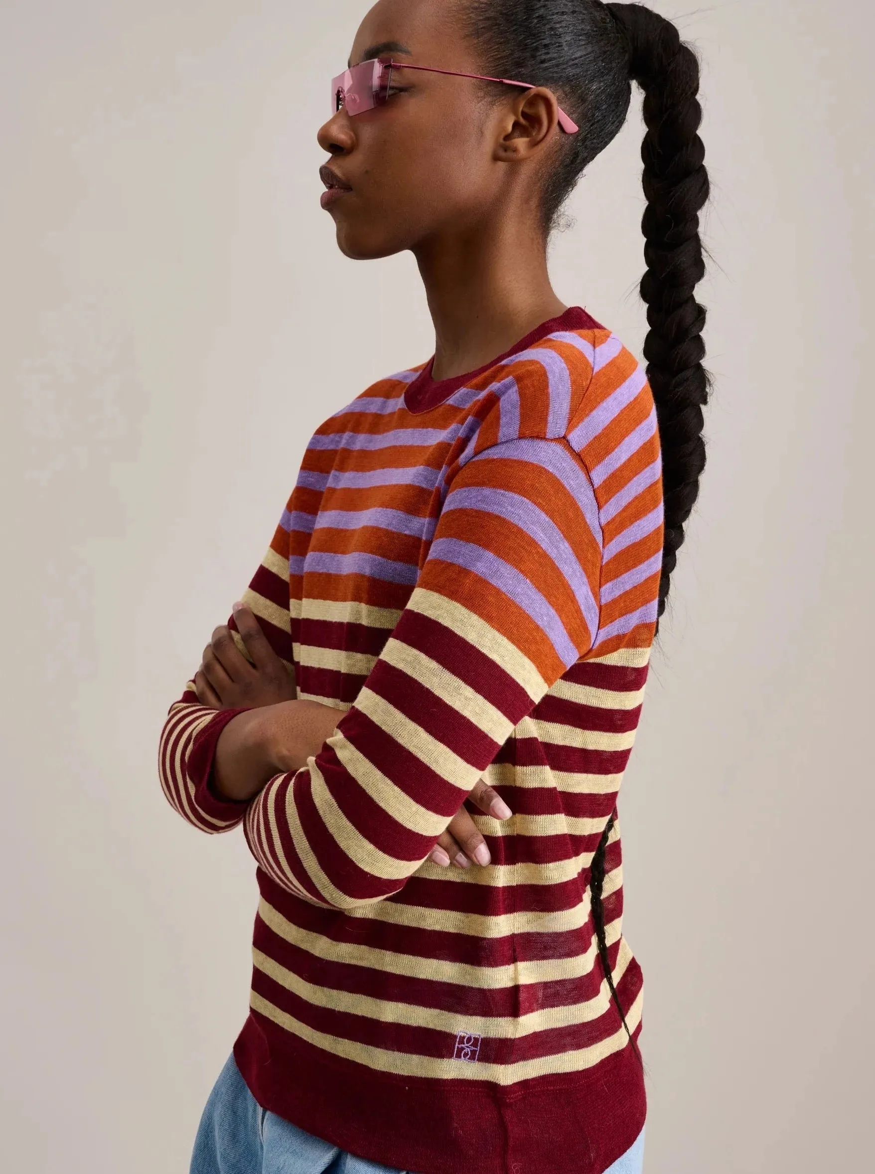 Senia Sweater, Stripe A