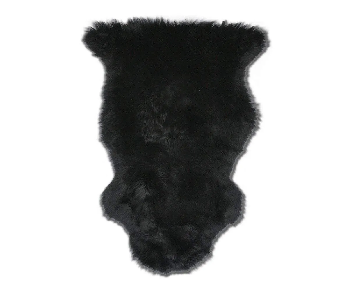 Sheepskin Throw - Black