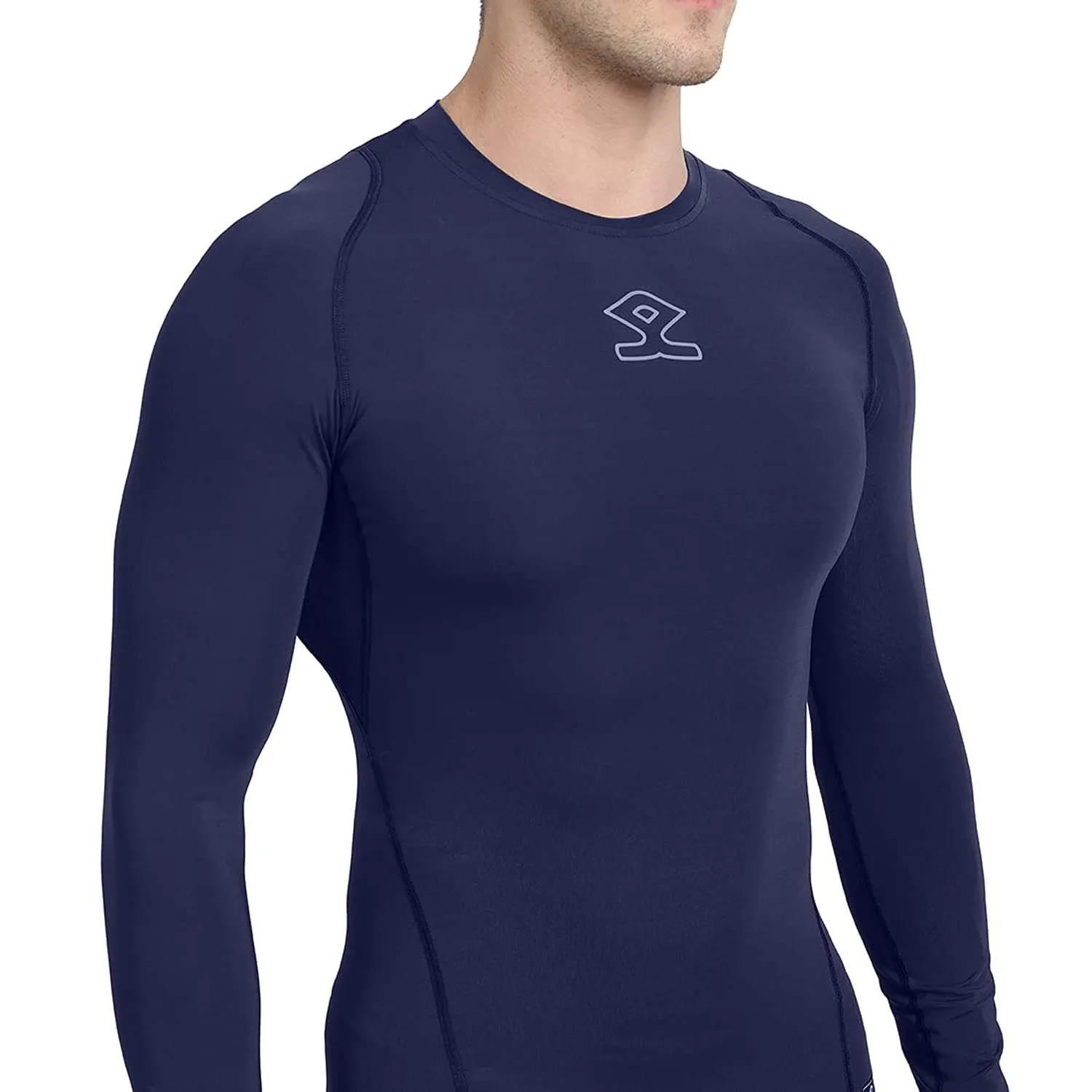 Shrey 1756 Intense Compressions Long Sleeve Top ,Navy