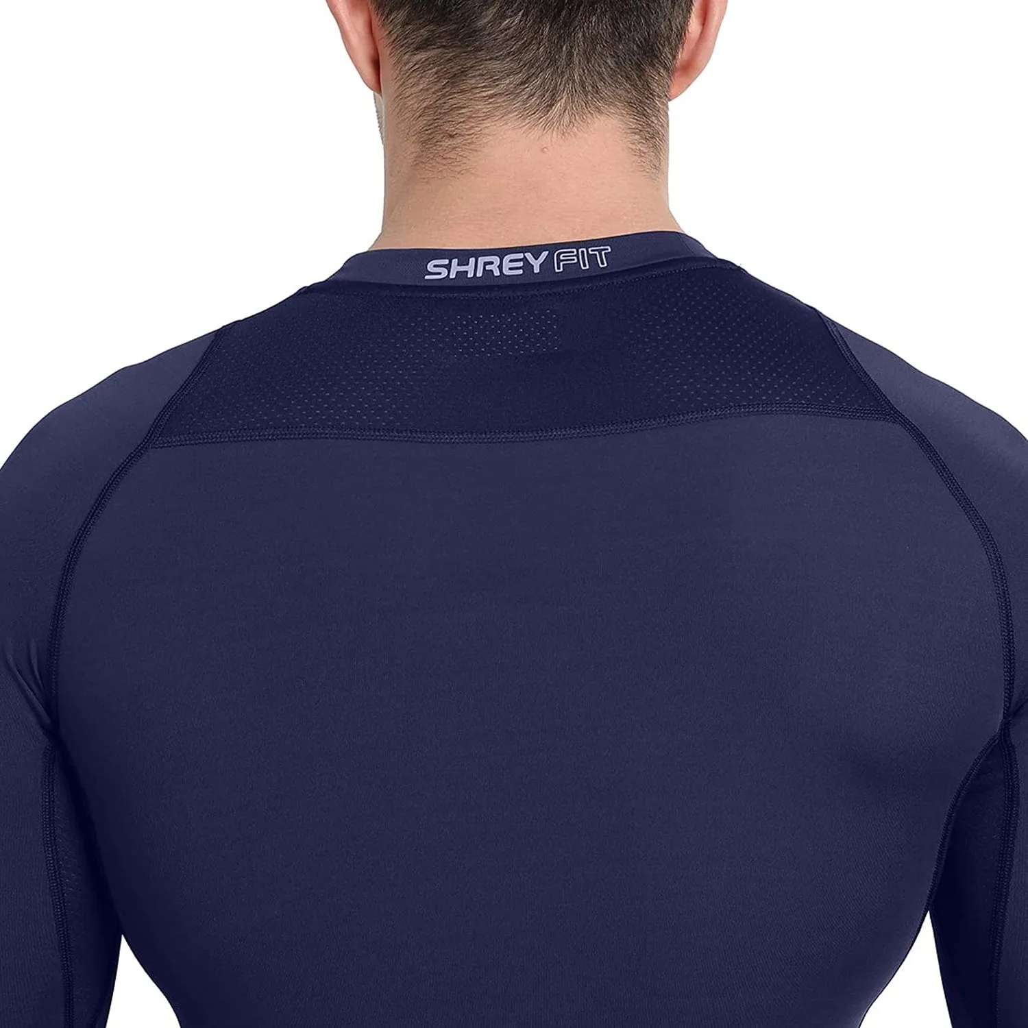 Shrey 1756 Intense Compressions Long Sleeve Top ,Navy