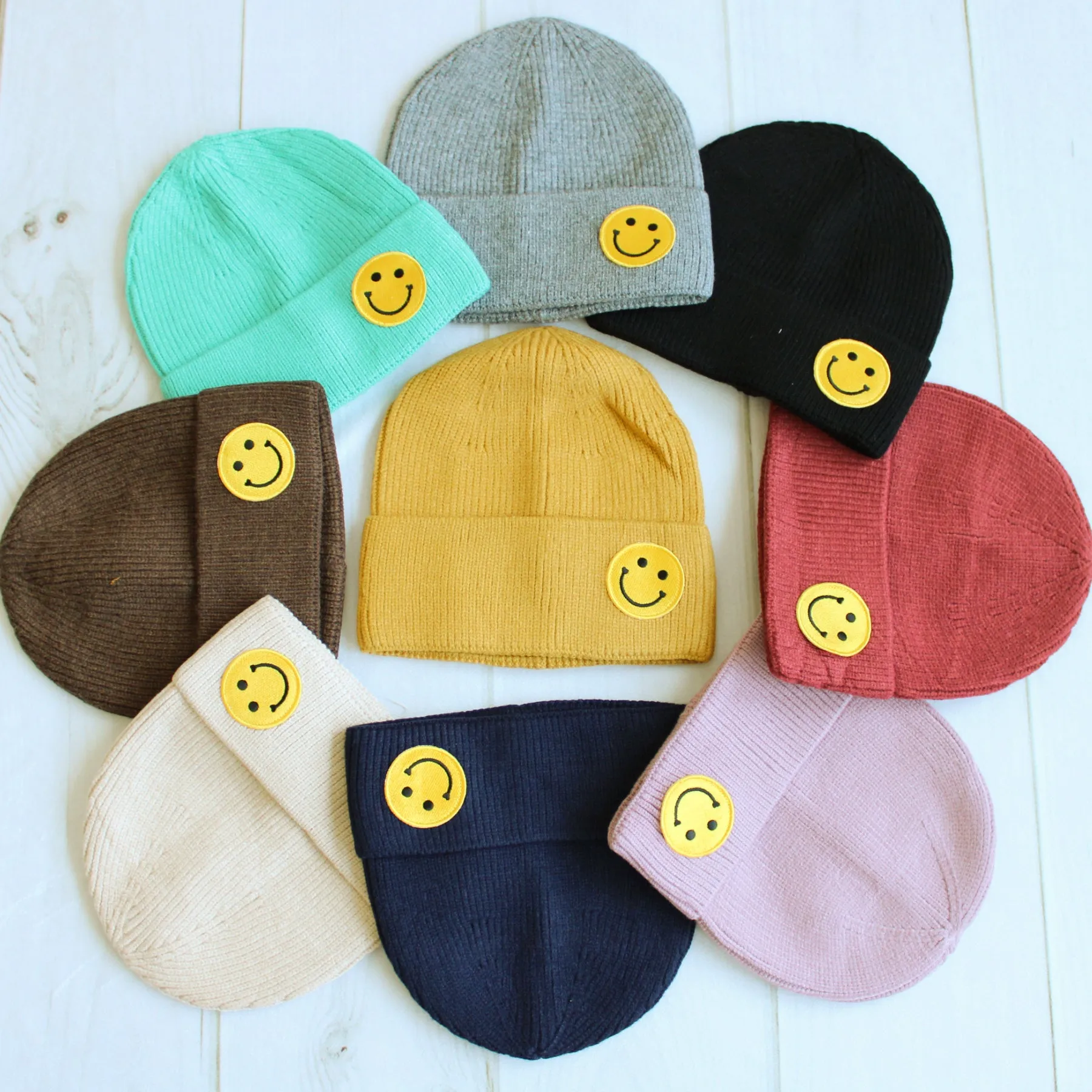 Smiley Face Beanies