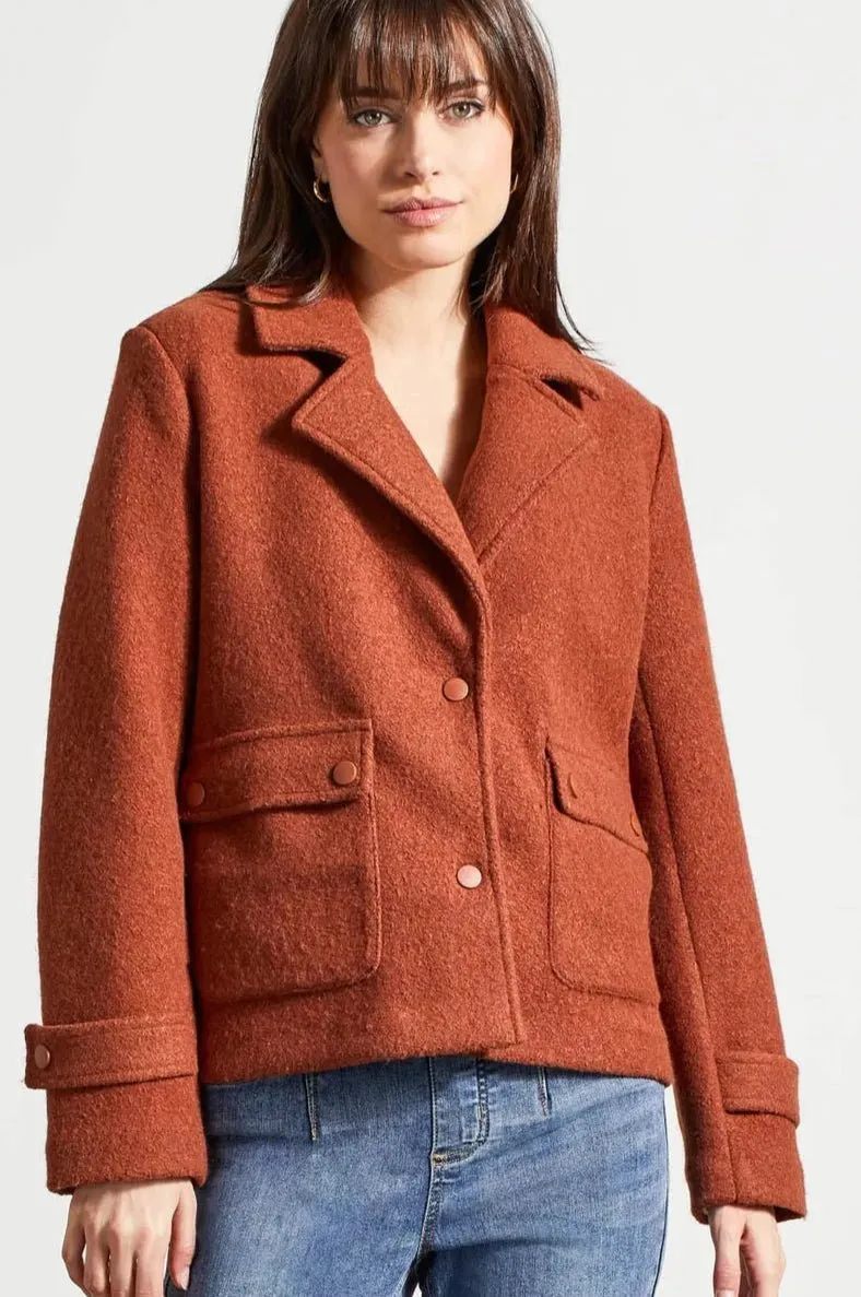 Snap Front Closure Peacoat