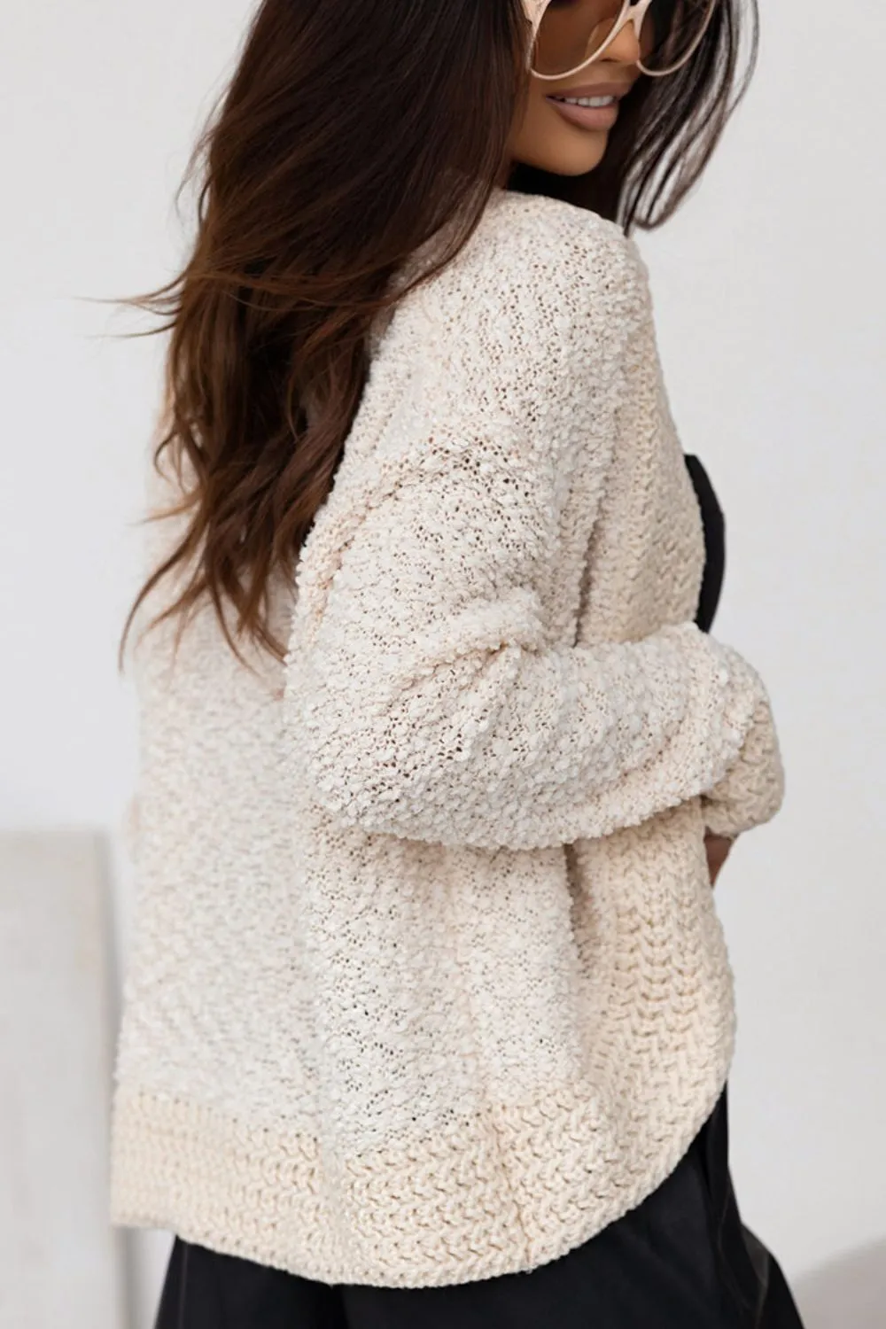 Solid Color Open Front Cardigan | Cardigan | Winter Fashion