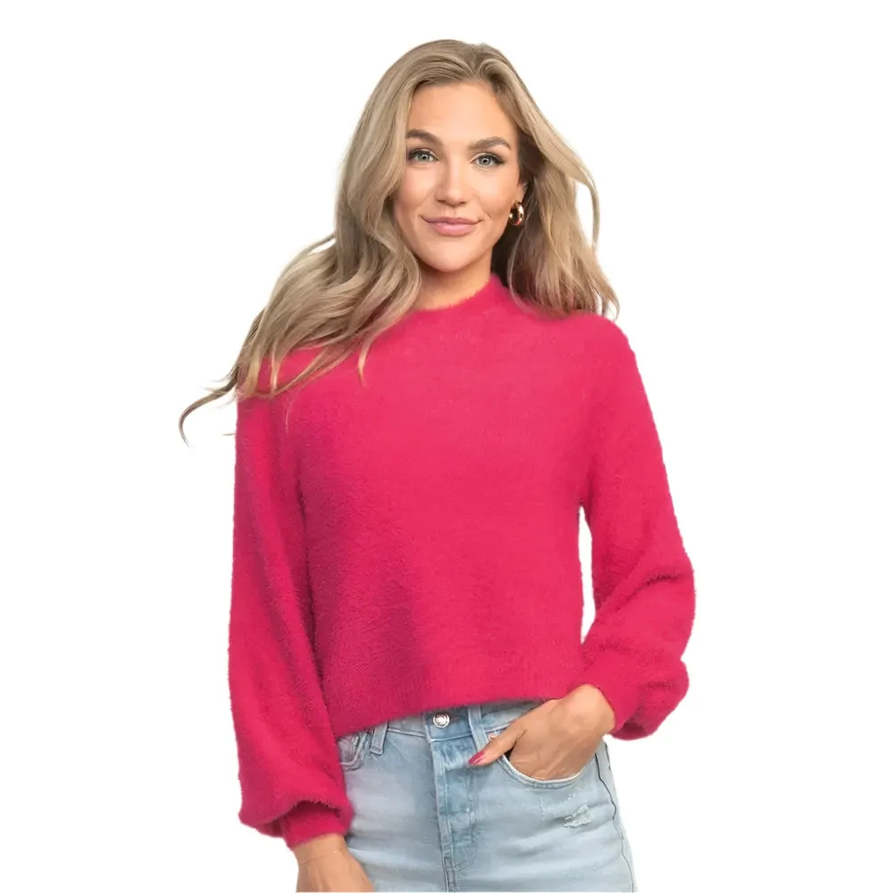 Southern Shirt Women's Cropped Feather Knit Sweater