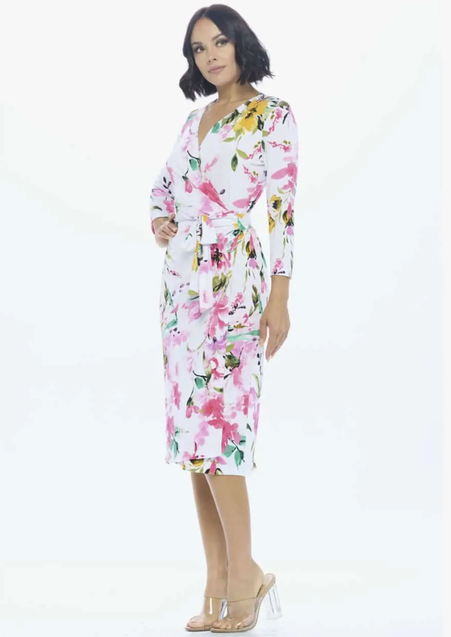 Spring Fling Jersey Wrap Dress Made in USA