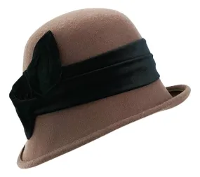 Stanton Elizabeth Cloche Hat - Chocolate