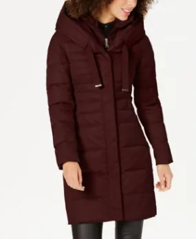 Tahari Pillow-Collar Hooded Down Puffer Coat