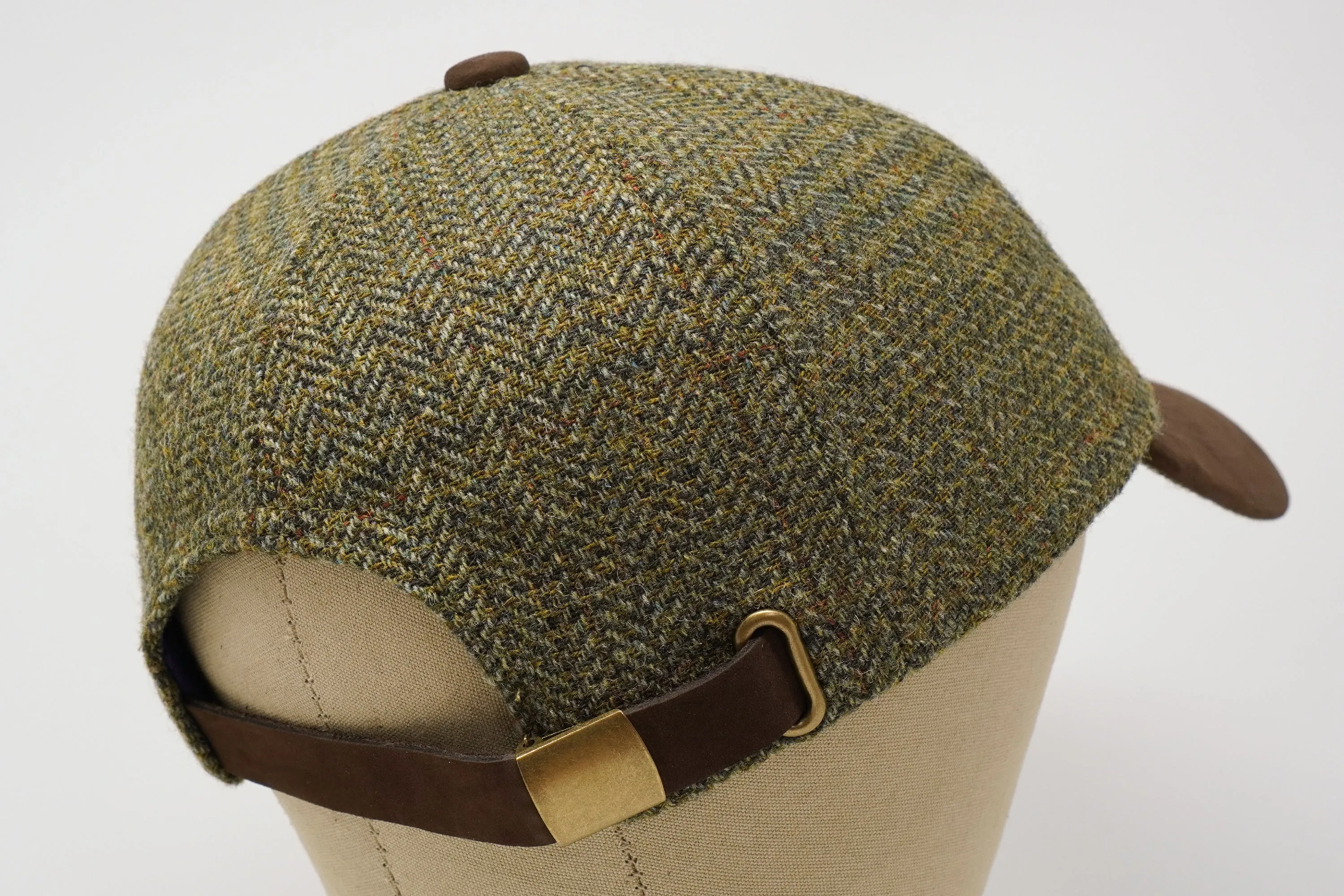 The Sligo - Baseball Cap - 100% Wool - Irish Tweed - Nubuck Peak