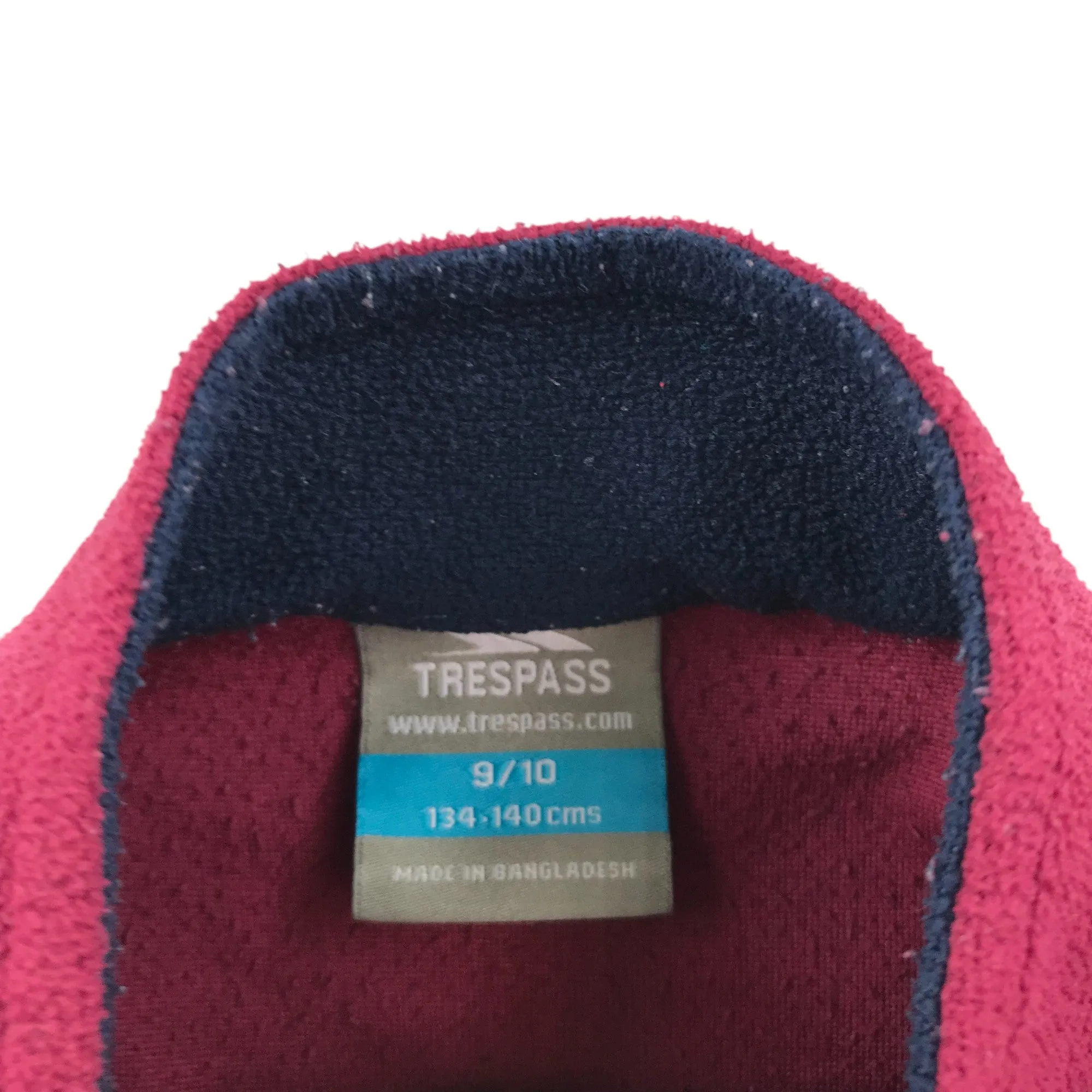 Trespass fleece 9-10 years pink plain pull-over