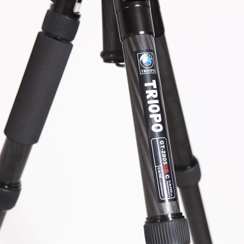 Triopo GT-2805X8.C Carbon Fibre Professional Travel Tripod with B-2 Ball Head