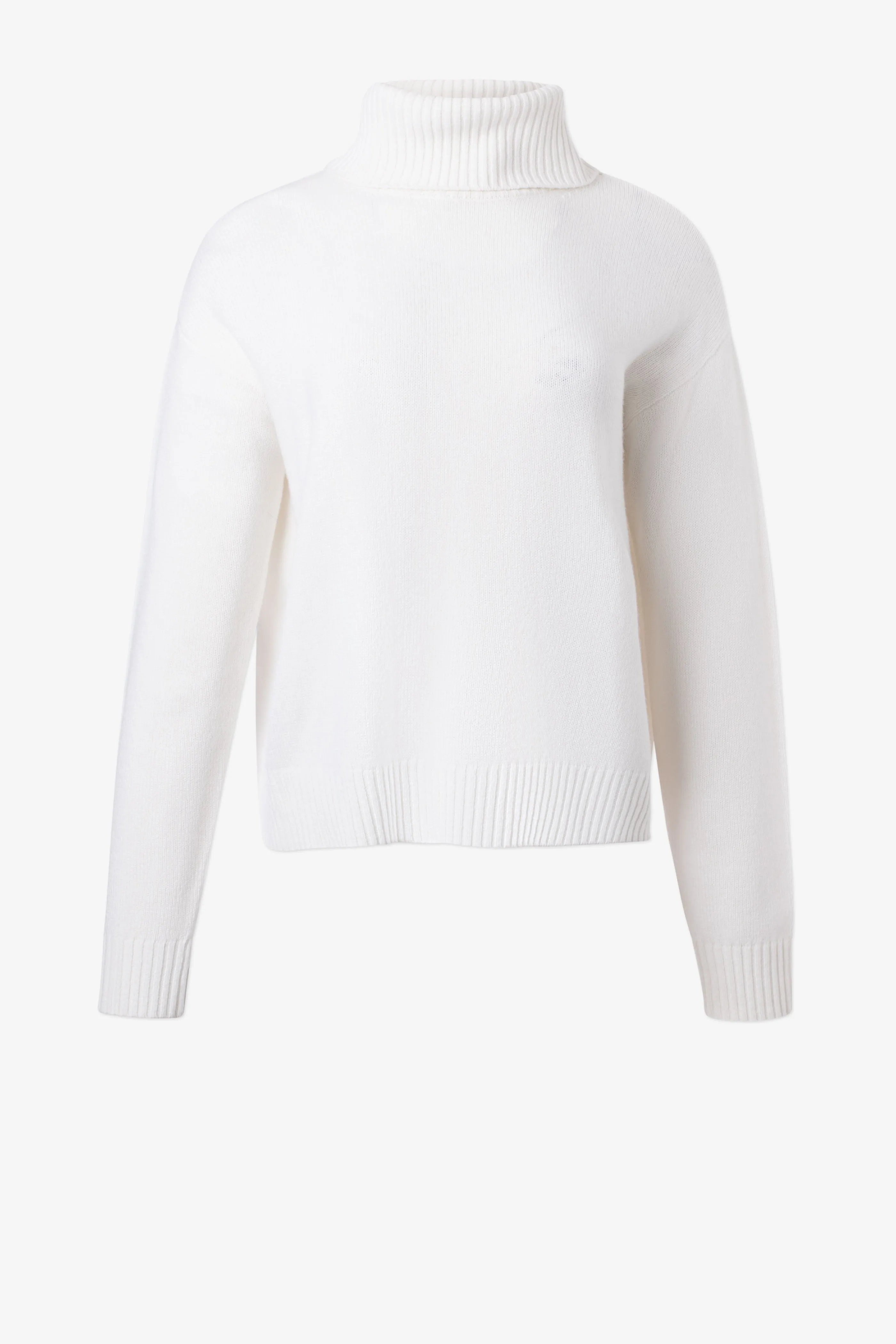 Turtleneck boxy crop sweater